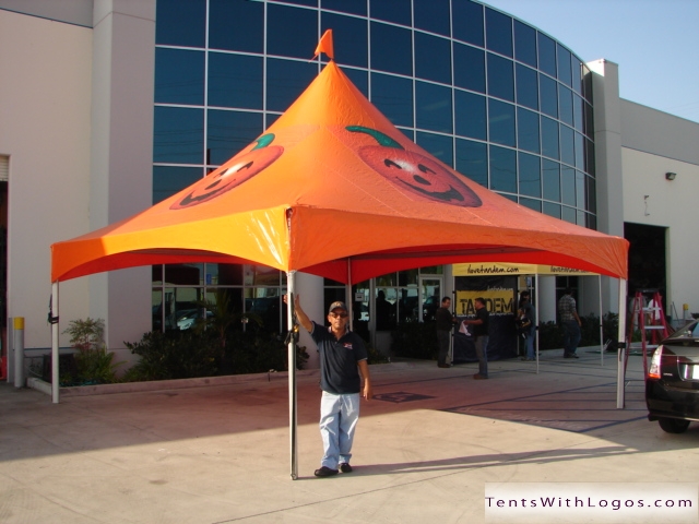 20 x 20 High Peak Tent - Halloween - Pumpkin